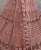 Designer Heavy Bridal Lehenga With Multi Thread Embroidery Work & Diamond work On Net